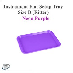 DENTAL SET-UP FLAT Tray SIZE B (RITTER) or SIZE F (Mini), Autoclavable Tray 250F