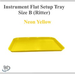 DENTAL SET-UP FLAT Tray SIZE B (RITTER) or SIZE F (Mini), Autoclavable Tray 250F