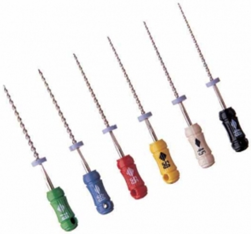 House Brand Dental Nickel Titanium Endodontic K-Files Flexible 6/Pk All Sizes