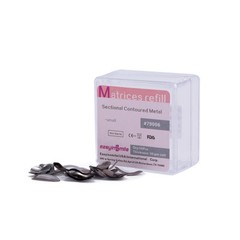 S/M/L 50μm EASYINSMILE Dental Sectional Contoured Metal Matrices Matrix Refill