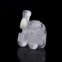 AZDENT Dental Orthodontic Ceramic Brackets 5*5 Roth MBT 022 Hooks 345 20Pcs/pack
