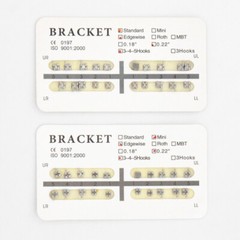 20 Pcs/Pack Dental Monoblock MIM Orthodontic Metal Brackets Braces Mesh Base