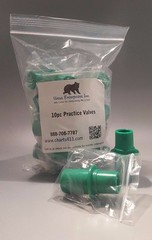 Bag of 10 CPR Training Valves for CPR Mask Practice CPR valve face shield