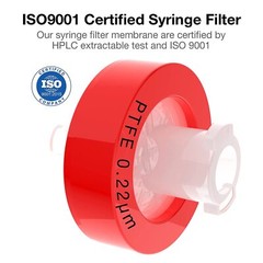 3000pcs PTFE Membrane Syringe Filters 13mm/25mm Diameter 0.22um/0.45μm Pore Size