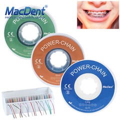 Dental Power Chains Ortho Elastic Ultra Spool Closed/Short/Long For Wire Braces