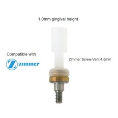 Locator abutment Fits Zimmer Biomet TSV 4.5mm internal hex connection implants