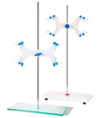 Tempered Glass Base Lab Support Stand for Titrator with Plastic Holder
