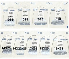 Dental Orthodontic Cu NiTi Copper Nickel Titanium Arch Wire Rectangular Round