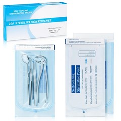 Sterilization Pouches- 5.25 ” x 10 ” Dental Medical Self Seal Pouch Bag 200 Bags