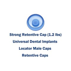 US Dental Universal Overdenture Retention Implant Caps 1.2Lbs Blue