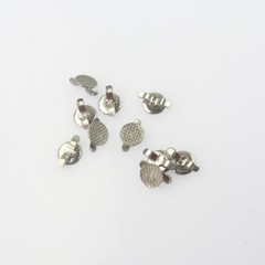 Dental Orthodontic Lingual Buttons Bondable Ceramic Round/Rectangular Base 10Pcs