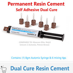 Dental Permanent Resin Cement Universal Dual Cure 8gm. Automix Syr, Exp: 02/2027