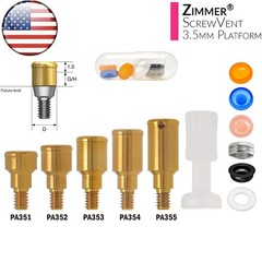 US Overdenture Locator Ti Abutment Fit Zest Retention Caps Hiossen Nobel Zimmer