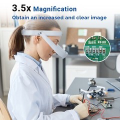 BIO-ART Dental Magnifying Loupes Lens Headband Magnifier 3.5X Made in Brazil