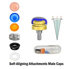 Locator Male Processing Package Retention Cap Inserts For Overdenture Abutment