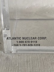 ATLANTIC Acrylic Beta Waste Storage Container Flip-Top Lid 6”x6”x9-1/2”ID