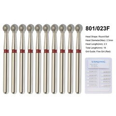 Wave Dental Carbide Bur FG Diamond Burs Football Pear Round End Taper High Speed