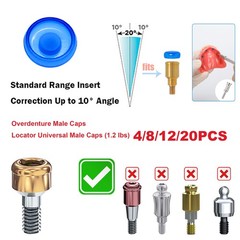 US Ship Locator Abutment Male Caps Inserts Compatible Hiossen Nobel Zimmer TSV