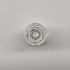 3mL Clear Borosilicate Glass Vial V-Shape with Solid Cap, Pack of 100 Vials Lab
