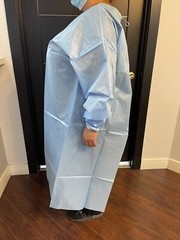 Disposable Isolation Lab Gowns Long Sleeve Water Resistant PPE 10 Count