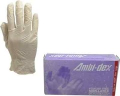 100 AMBI-DEX SYNTHETIC GLOVES, LARGE,WHITE,NON-LATEX,POWDER-FREE,#1 RECOMMENDED