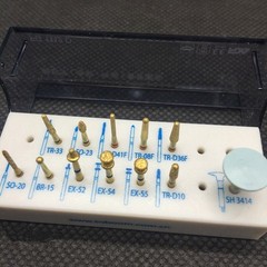 12件装/套装牙科磨砂准备套件前后陶瓷锆石冠-
