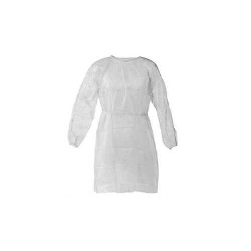 Disposable Isolation Gowns – White, Universal Size – Pack of 10 | Brand New