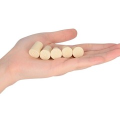 20 PCS Solid White Tapered Lab Rubber Stoppers Size #00 0.43×0.59×0.75 Inch