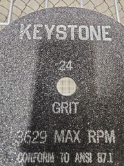 Keystone Carborundum Model Trimmer Wheel 1/Pk. 10″x1/4″ Reversible, 1 Hole