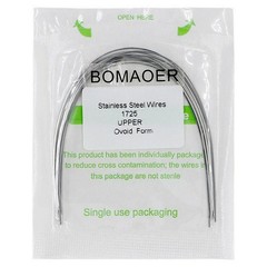 100×Dental Ortho Stainless Steel Rectangular Arch Wire Ovoid Form 17×25 Upper