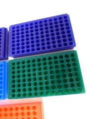 96-well reversible PP tube rack for 0.5, 1.5, & 2.0mL microtubes – LOT OF 5