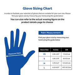 1000 3.5 Mil Blue Nitrile Disposable Exam Gloves Powder & Latex Free[XS-XL Size]