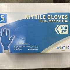 Welmed Exam/Medical Nitrile Gloves Blue BPA Free – Ambidextrous- 1000 Pcs
