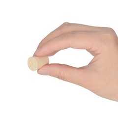 20 PCS Solid White Tapered Lab Rubber Stoppers Size #00 0.43×0.59×0.75 Inch