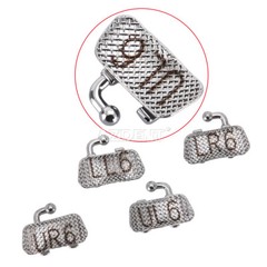 AZDENT Orthodontic Buccal Tubes 1st Molar Roth 022 Bondable Convertible Mesh