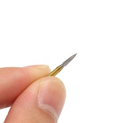 10Pcs Dental Tungsten Carbide Gold Burs Trimming & Finishing Needle Shape FG7903