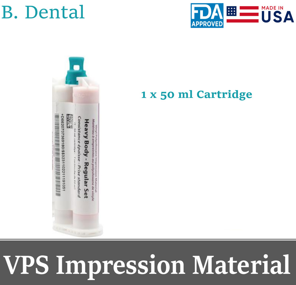 Dental MONOPHASE REGULAR SET VPS PVS Impression Material Set 50ML Cartridges
