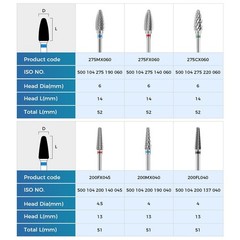 Dental Lab Tungsten Carbide Burs Steel HP 2.35mm Polishing Cutting Bur Low Speed
