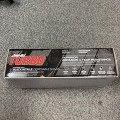 Turbo Ambi-dex Disposable Black Nitrile, Powder Free Gloves