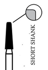 CROSSTECH Dental Diamond Short-Shank MODIFIEDSHOULDER-846KR/016C, MA16RC-5 Burs