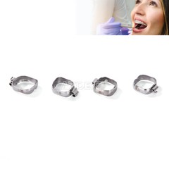 AZDENT Dental Orthodontic Bands with Buccal Tube 1st Molar Roth/MBT 022″ 16#-35#
