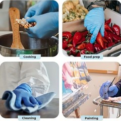 500PCS Solid Thick Nitrile Gloves for Heavy Tasks – Suitable for Cleaning work