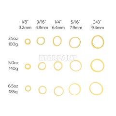 ETERFANT 5000PCs Dental Orthodontic Elastics Rubber Bands Latex Braces 3.5oz 1/8