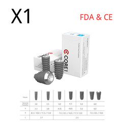1pcs Cybermed Spiral Internal Hex Self Drilling Fixture for Dental Int Hex RP SP