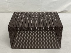 Lab Metal Perforated Test Tube Cleansing Drying Storage Basket 9-5/8 x 6 x 5″