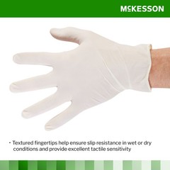 McKesson Confiderm Latex Exam Glove Standard Cuff Length X-LARGE 100 per Box