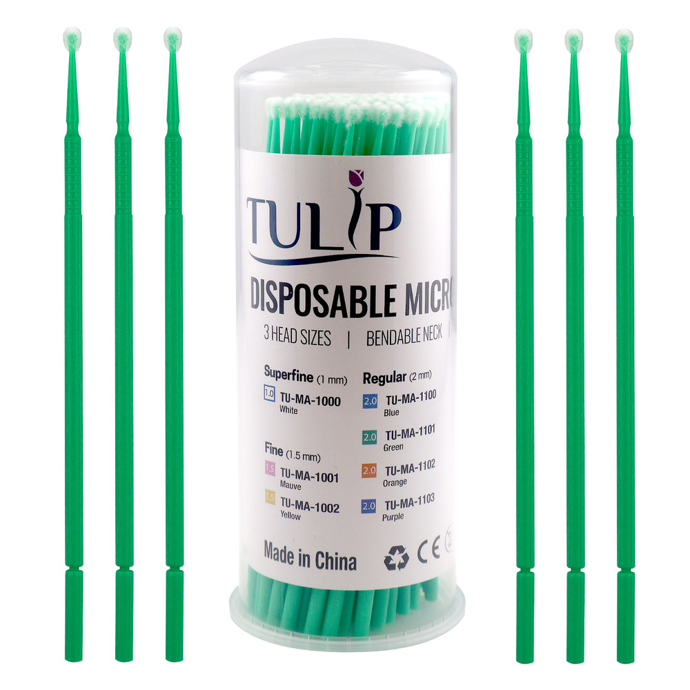 400 Dental Micro Applicators Brushes Disposable Bendable Fine Regular Superfine