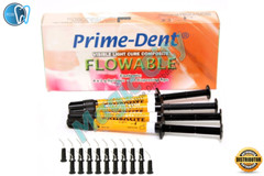 Prime-Dent Flowable Light Cure Dental Composite 4 Syringe Kit – B2