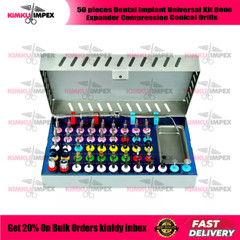 50 pieces Dental Implant Universal Kit Bone Expander Compression Conical Drills