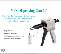 Dental Gun Dispenser Gun For VPS, C&B, Core Material Compule Dispenser, Automix